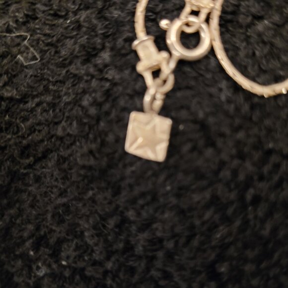 🌹NIB🌹Aurastella Solid Sterling Silver Flower Necklace with Moonstone - Picture 5 of 8